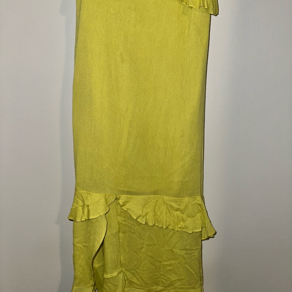 Lime Ruffle Dress - Picture 5 of 6